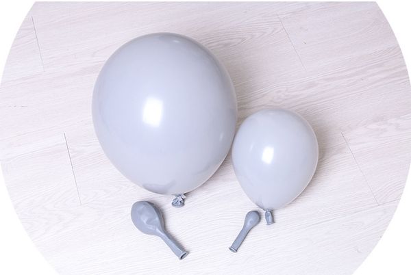 Pastel Grey Balloons Grey Macaron Balloon Bouquet Baby Shower