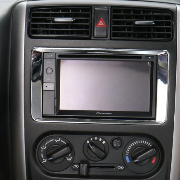 

панель 1pcs abs центральный навигационная рамка крышка стикера автомобиля подходит для jimny аксессуары для интерьера бесплатная доставка