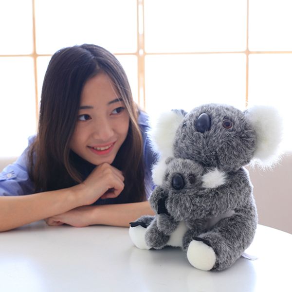 

28cm lovely mother and baby koalas kawaii koalas animals doll kid toy