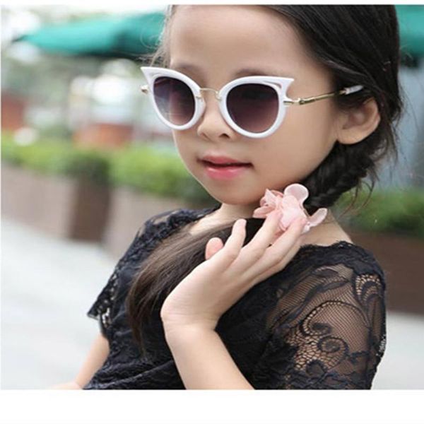 

ywjanp 2018 kids sunglasses girls brand cat eye children glasses boys uv400 lens baby sun glasses cute eyewear shades goggles yxczg, Blue