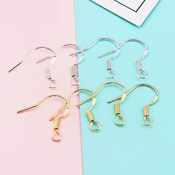 

925 Sterling silver Hypoallergenic Earring Findings Fishwire Hooks Jewelry DIY Ear Wire Hook Fit Earrings for jewelry making in bulk