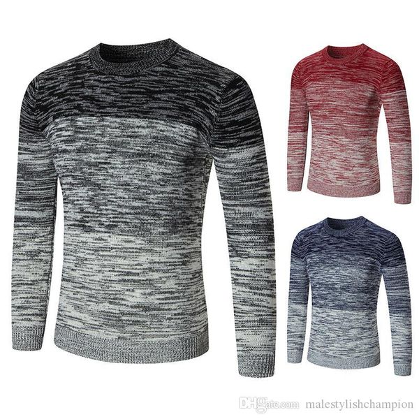 

mens brand sweaters crew neck long sleeve fleece mens sweaters autumn pullover contrast color mens designer knit male apparel, White;black