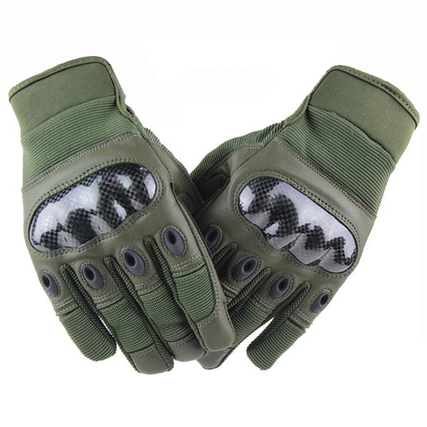 

safety tactical gloves army combat men's full finger gloves outdoor sports for climbing hiking cycling motorcycle, Black