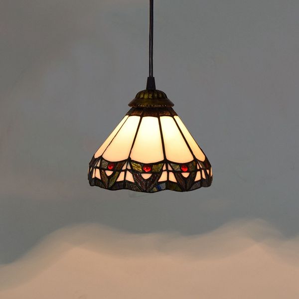 

20CM creative lamps Tiffany stained glass lamp living room dining room aisle corridor balcony chandelier American small chandelier