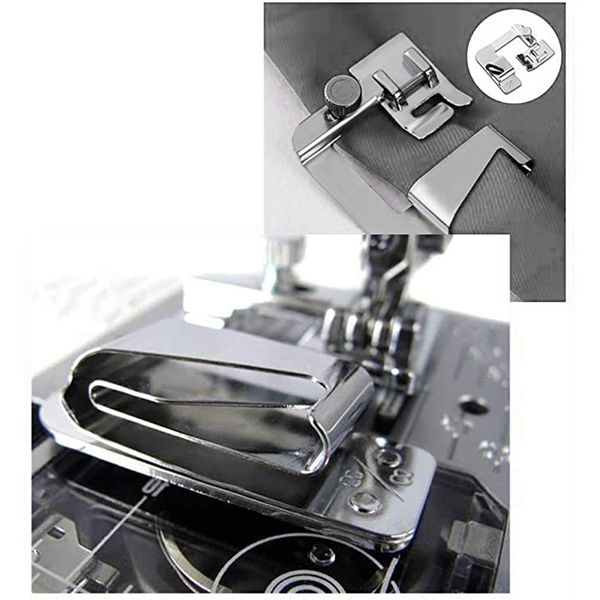 

3 sizes wide rolled hem pressure foot sewing machine presser foot hemmer set low shank sewing machine presser new, Black