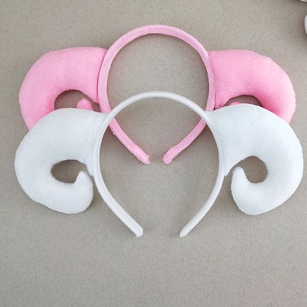 

halloween party cartoon sheep goat horn живоне ђо повзка cosplay Ѭеквизи ден подаѬки Ѭождево а, Slivery;white