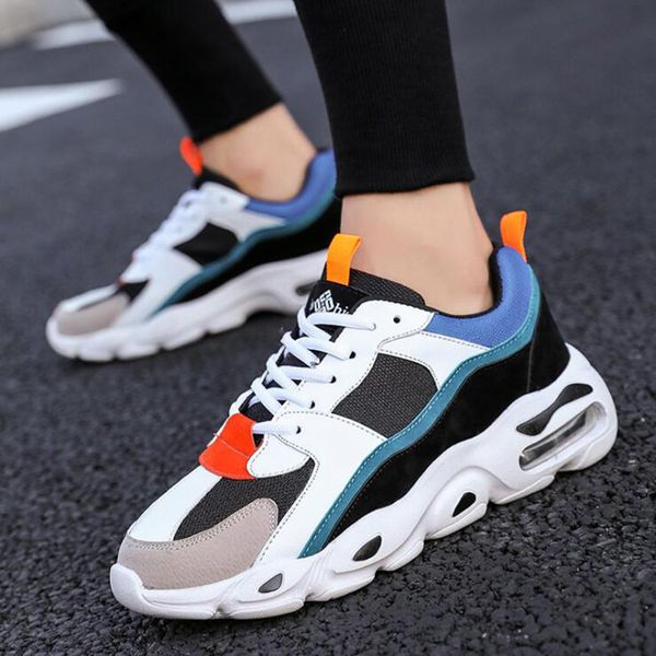 

new men running shoes triple black split fashion men trainer breathable beige multi outdoor sport sneaker size 40-44