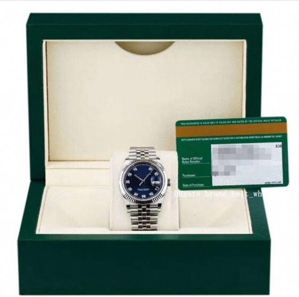 

2020 shopkeeper recommend luxury datejust stainless steel white gold blue diamond dial men's watch 126234 36mm 41mm men's watch, Slivery;brown
