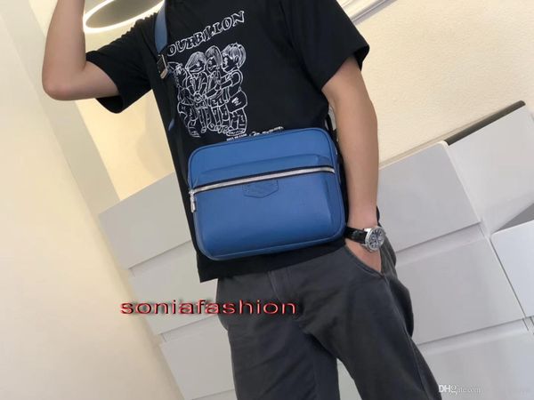 

new fashion man bag designer genuine cowhide leather cross body man bag ing