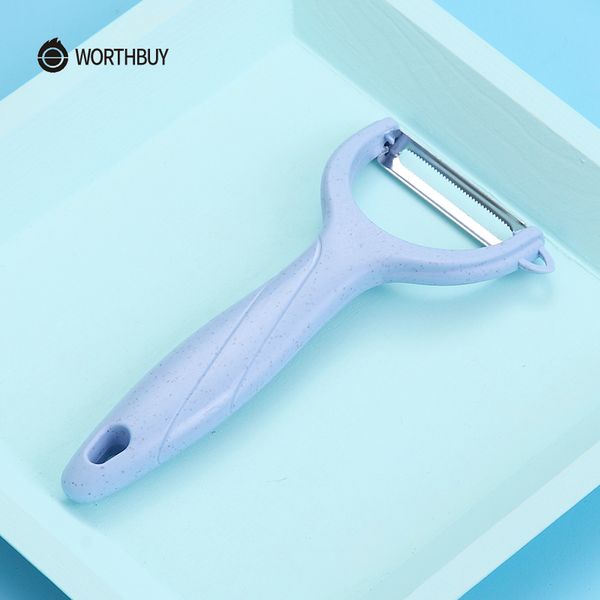 

worthbuy vegetable peeler stainless steel potato peeler with wheat straw handle kitchen accessories fruit vegetable slicer