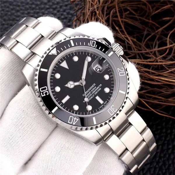 

2020 luxury ceramic bezel men watch 2813 mechanical movement mens fashion watch automatic watch sports self-wind montres de luxe, Slivery;brown
