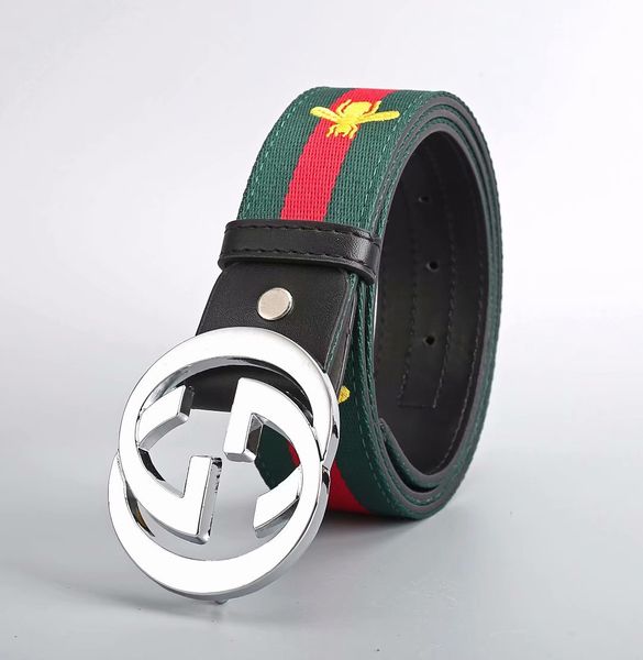 

fashion black and white yellow belts for mens belts designer belt canvas belt leather business belts women ing, Silver