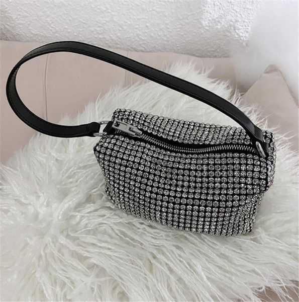 

designer handbag women's bags luxury shoulder bag diamond shiny small square bag dinner fashion mini handbag sweet flap 4
