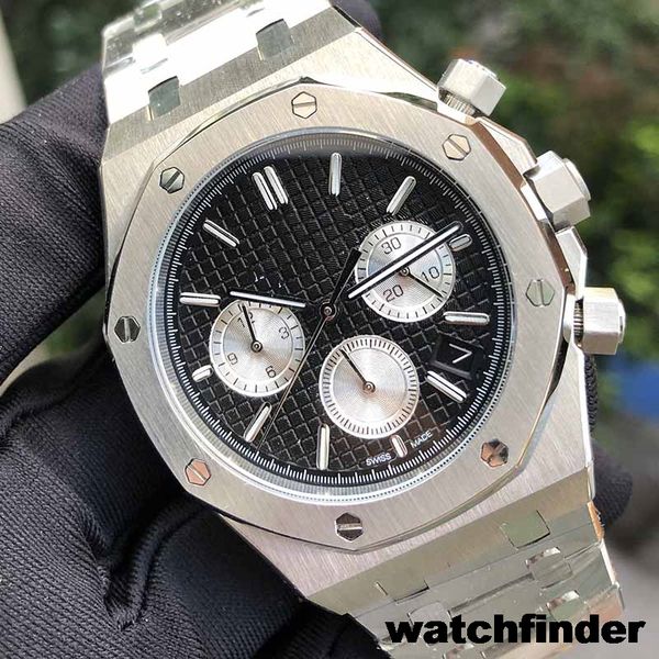 

rose gold stainless steel quartz chronograph royal r mens watch men watches masculino wristwatch 2019, Slivery;brown