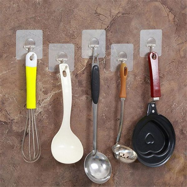 

9pc strong transparent suction cup sucker wall hooks hanger for kitchen bathroom dropshipping mar13
