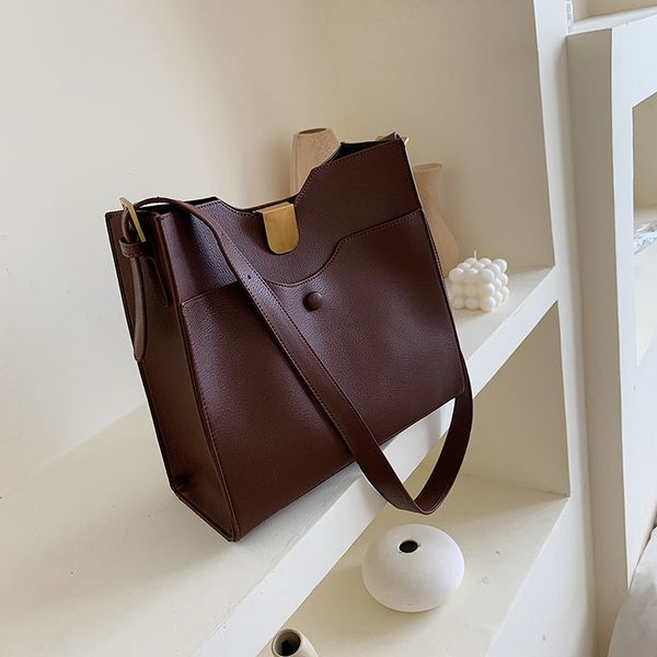 

широкие сумки европейский стиль женщины большой tote мешок мода ретро простой большой мешок плеча нового качества для женщин ремешок посланн