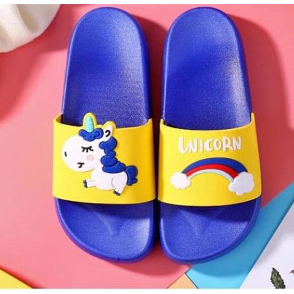 

kid designer flip flop luxury slipper rainbow unicorn parenting slippers cartoon pony childrens slippers women' luxury slipper eur 24, Black;grey