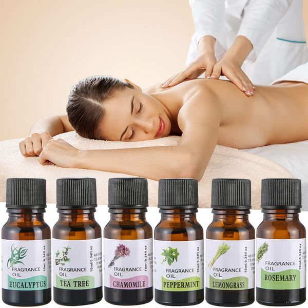

10ml 100% pure essential oils for aromatherapy diffusers essential oils relieve stress for body massage relax help sleep tslm2