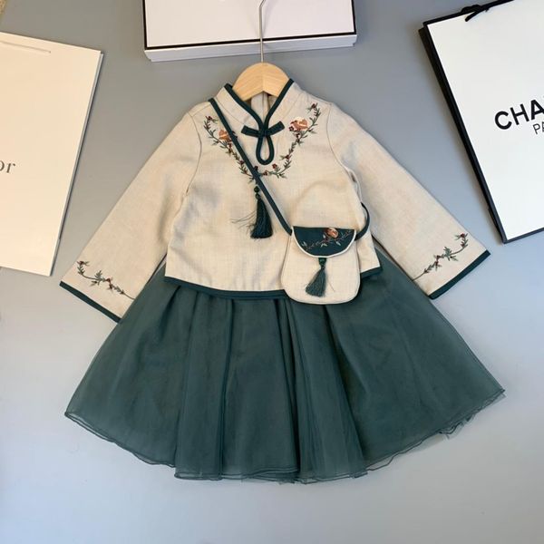 

2019 new children's long sleeve two-piece suit190805#14, White