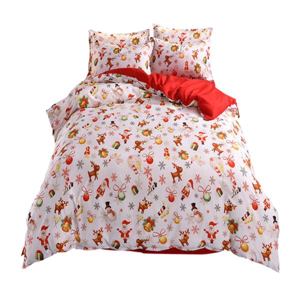 

3d christmas printed duvet cover pillowcase bedding supplies