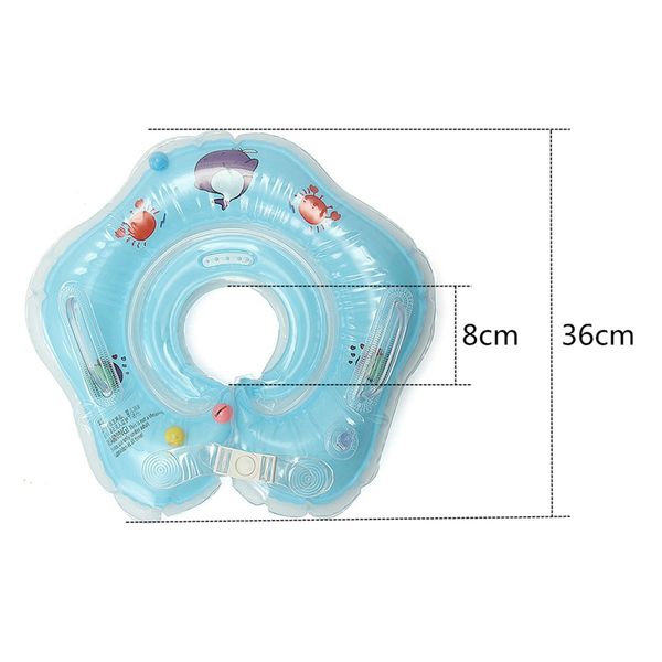 

baby swimming neck collar ring kid inflatable pool bath float tube trainer for 9-24 months toddlers swimming life jacket