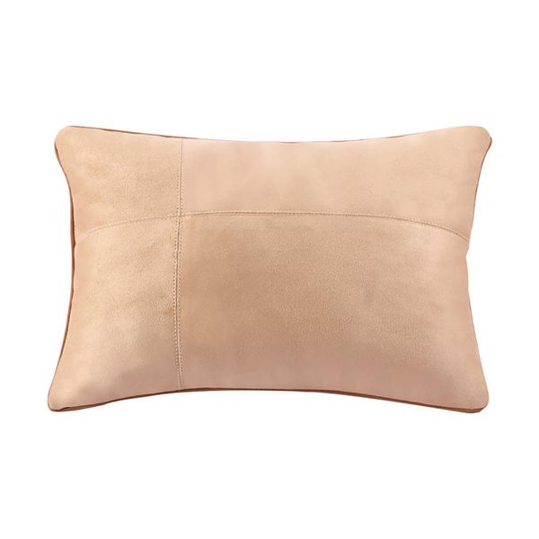 

car seat office chair suede cotton throw pillow back waist support cushion pad