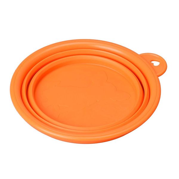

new portable foldable silicone dog bowl outdoor travel portable collapsible puppy feeding dishes water bowl cat pet feeding