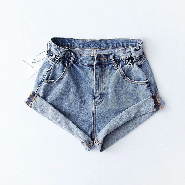 

женские шорты женщина шорты 2019 лето женщины шорты pleat керлинг denim female denim casual высокая талия split high хем denim женщины, White;black