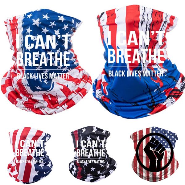 

i cant breathe1pc printing magic bandana face neck er scarves cycling headwear multifunctional scarves outdoor fishing sports acc #36, Blue;black