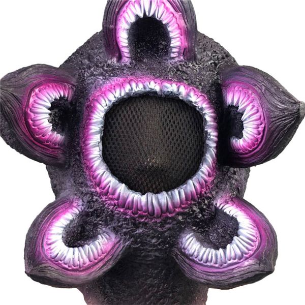 

mask horror cannibal flower mask latex led party decor prop for halloween festive party supplies glow in dark mas
