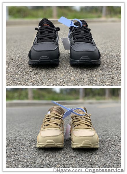 

2019 new black yellow low men running shoes training sports fashion outdoor trainers with box size 7-12