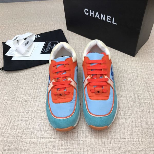 

fashion women's shoes luxury chnel women sneakers lok fu women's shoes casual shoes luxury designer women's casual sneakers 3, Black