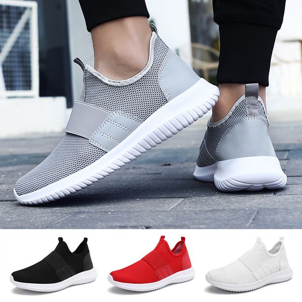 

men's sneakers fashion breathable running walking casual sports shoes, Black