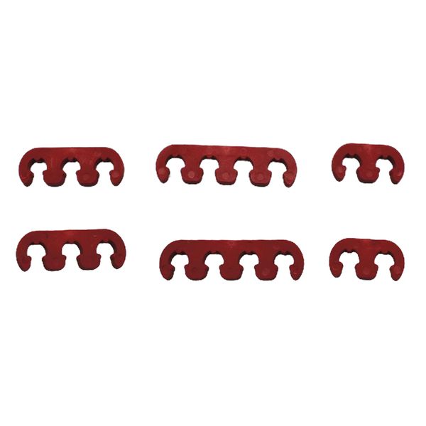 

6 pcs new red spark plug wire cable splitters set 7mm 8mm 9mm for chevy