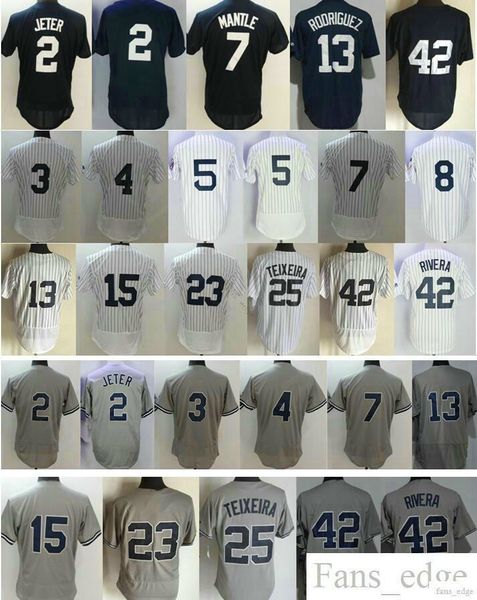 

Cheap Mens #2 Jeter 8 Yogi Berra Thurman Munson 42 Mariano Rivera 23 Don Mattingly 25 Mark Teixeira Stitched Baseball Jerseys