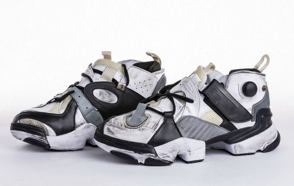 

a 2019 new originals x vetements 17 jointly genetically modified pump sneakers men women casual inflation casual shoes size 36-44, Black