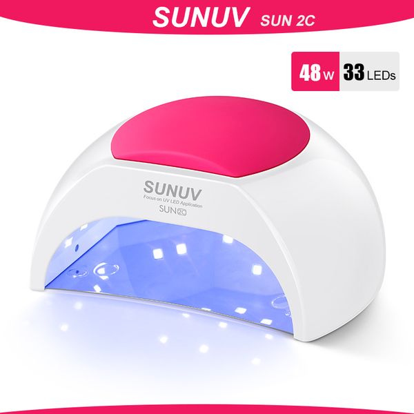 

sun2c led nail lamp for manicure 48w nail dryer machine uv lamp for curing uv gel polish with motion sensing lcd display