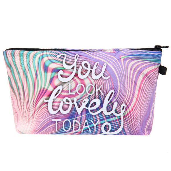 

letter printed cosmetic bags multifunction for travel