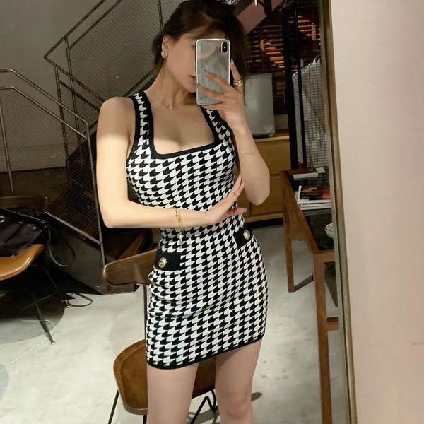 

женщины сексуальная scoop шеи сельма платье мини-вязание дизайнер оптовая мода женщины платья vestidos горячие продажи, Black