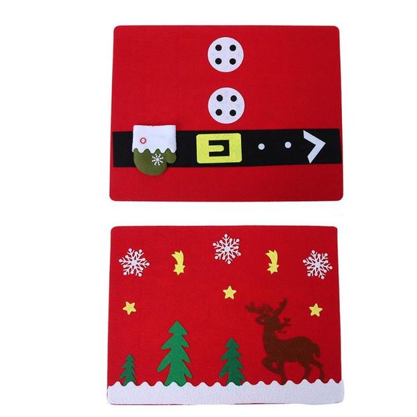 

christmas cutlery forks knife tableware holders platemat table mat pad