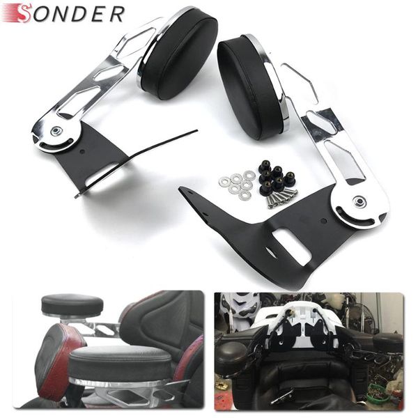

motorcycle rear adjustable passenger armrests for goldwing gl1800 2001-2017 01 02 03 04 05 06 07 08 09 10 11 12 13 14 15