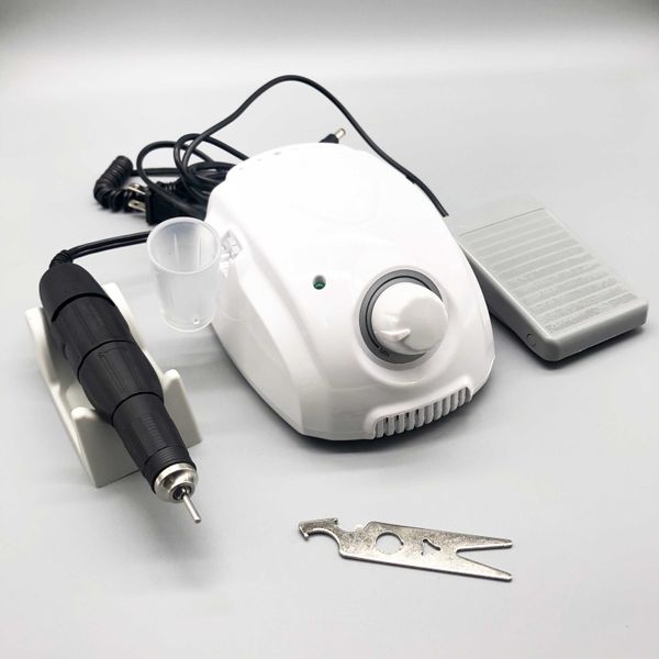 

marathon champion-3 strong 102 handle 35000 rpm electric nail drill forte 210 nail art tool manicure machine, Silver