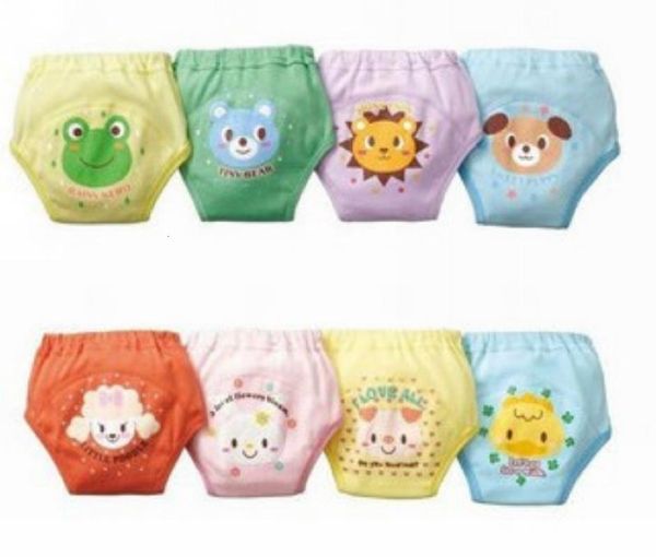 

1pcs cute baby diapers reusable nappies cloth diaper washable infants children baby cotton training pants panties nappy changing
