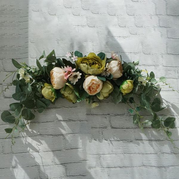 

artificial flower wreath door threshold garland dried flowers home wedding party wall wedding decor home decoration accessories