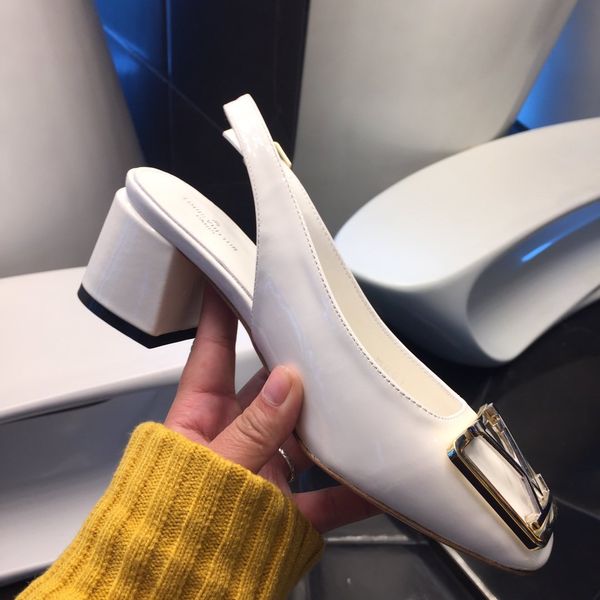 

2020 retro pumps women's shoes leather buckle mary jane shoes high heels summer spring retro party wedding ladies shoes new#02, Red;white