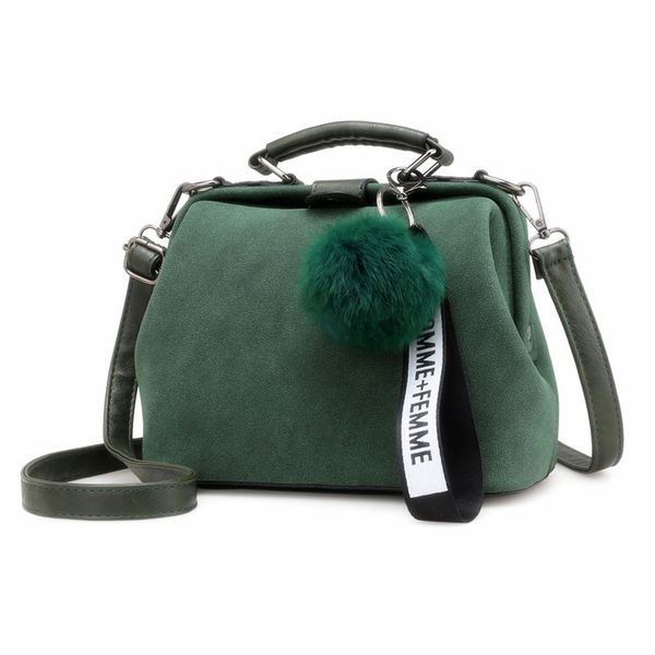 

shell bag women leather handbags fashion hairball women messenger bags bolsa feminina shoulder bags ladies tote bag sac a main