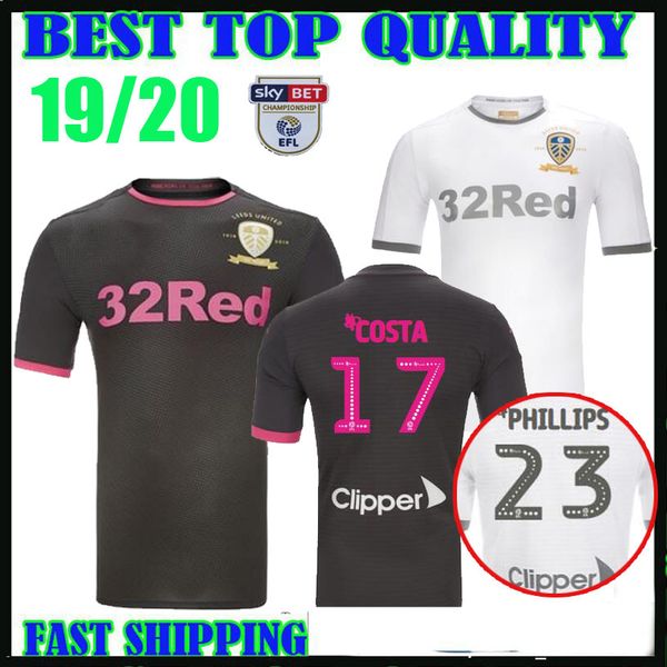 

19 20 leed united away black occer jer ey 2019 2020 home co ta 23 phillip 9 bamford alio ki robert harri on goalkeeper football hirt