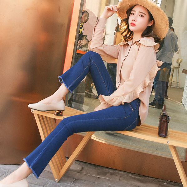 

jeans for women summer clothes for mom ropa mujer high waist womens clothing harajuku pants skinny harajuku cargo clothing, Blue