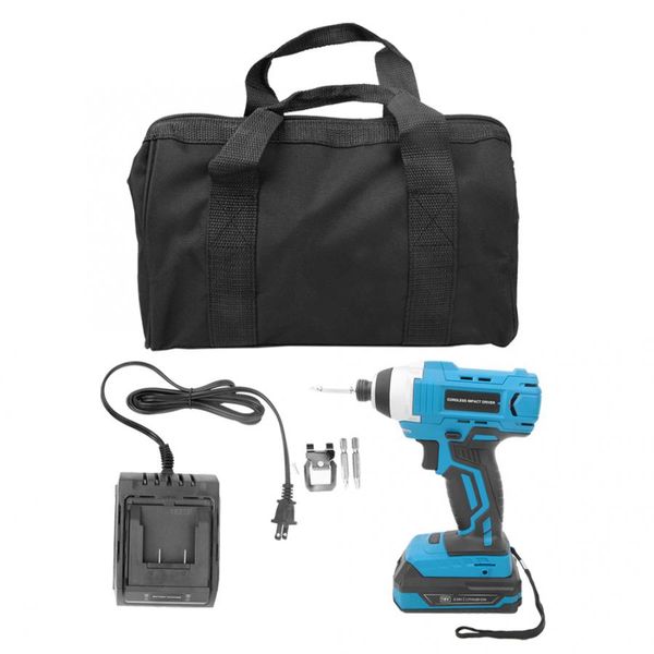 

100-240v 18v cordless impact wrench li-ion battery screwdriver & charger kit