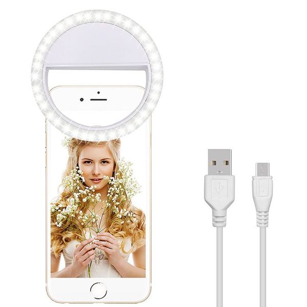 

USB Ring Light Charge Selfie Портативная вспышка LED камеры телефона Фотографии освещения фото